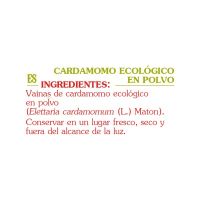 Cardamomo ecológico en polvo 50g de Anastore Bio Anastore JC-02 Plantas Medicinales salud.bio