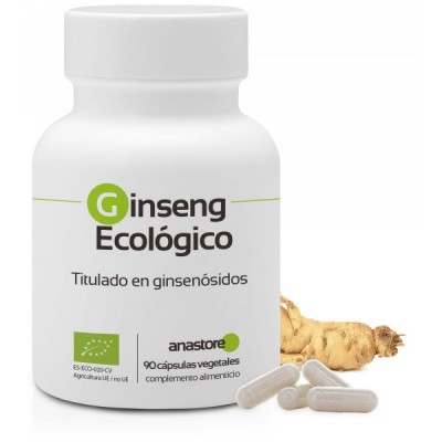 Ginseng Rojo ecológico 200mg 90Cáp de Anastore Bio Anastore NA-05 Cansancio, fatiga, astenia primaveral salud.bio