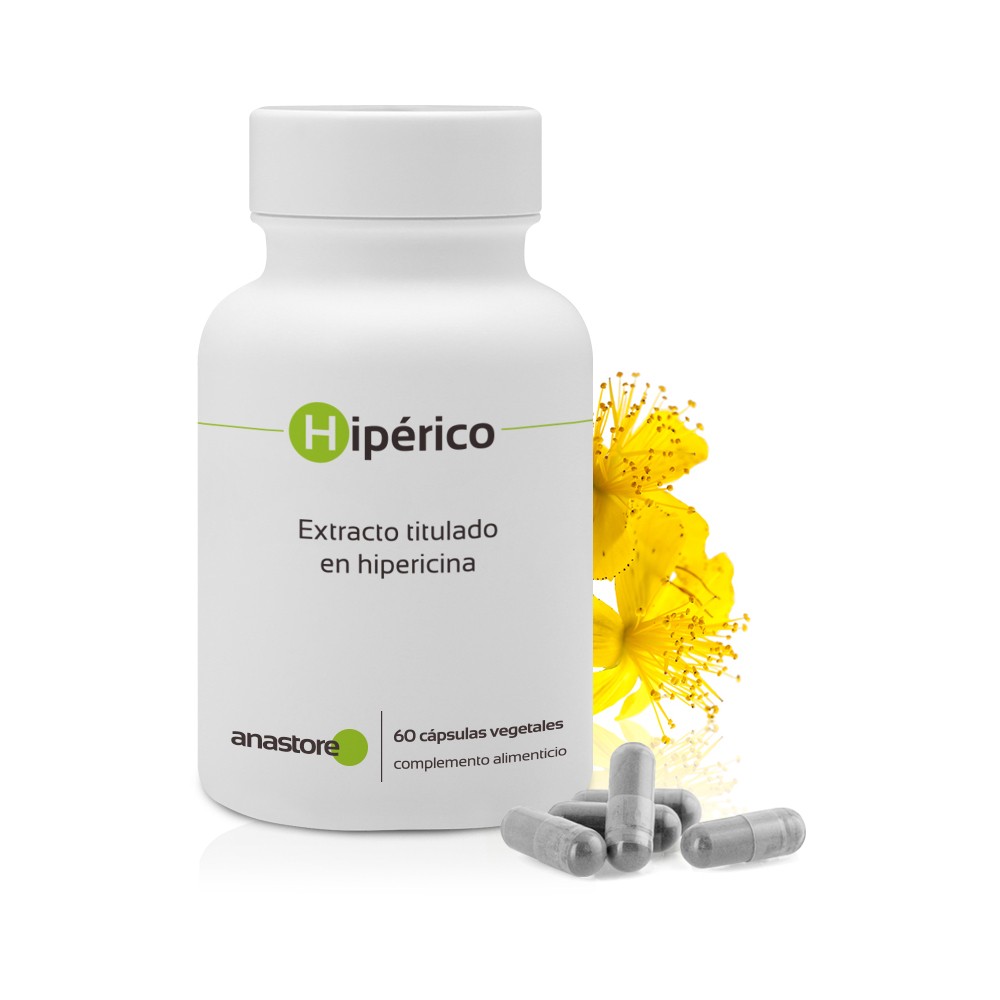John´s Wort (Hipérico) 230mg 60 cápsulas vegetales de Anastore Anastore SC-25 Estados emocionales, ansiedad, estrés, depresió...