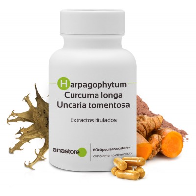 Harpagophytum, Curcuma longa y Uncaria tomentosa de Anastore Bio Anastore SC-65 Suplementos Naturales acción Analgesica, Anti...