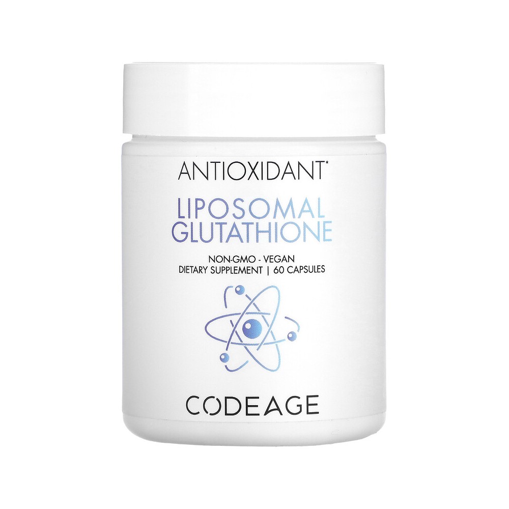 Glutatión liposomal 500mg Setria®, Antioxidante, 60 cápsulas de Codeage Codeage AGE-00822 Antioxidantes salud.bio