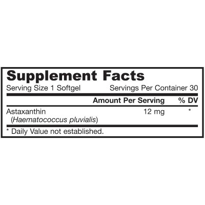 Astaxantina 12 mg 30 cápsulas blandas de Jarrow Formulas Jarrow Formula JRW-20041 Antioxidantes salud.bio