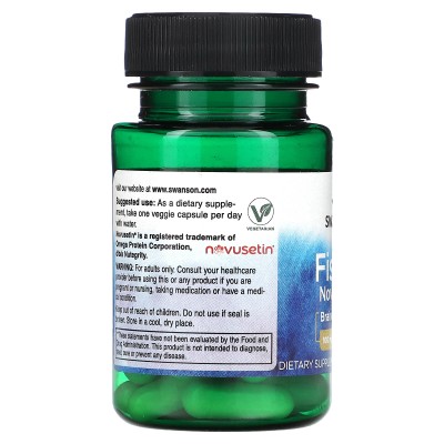 Fisetina novusetina, 100 mg, 30 cápsulas vegetales de Swanson Swanson SWV-02707 Antioxidantes salud.bio