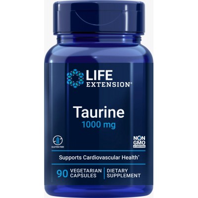 Taurina 1.000 mg. 90 Cápsulas Vegetales de Life Extension Life Extension LIF-01827E Cansancio, fatiga, astenia primaveral sal...