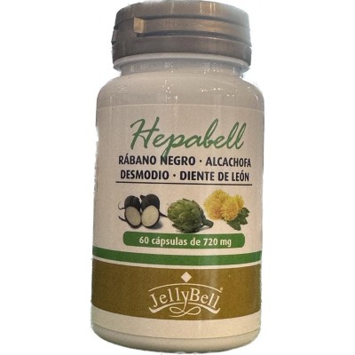 Hepabell 60 cápsulas de Jellybell JellyBell JB-0101 Higado y sistema hepatobiliar salud.bio