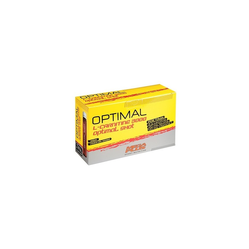 L-Carnitine Optimal Shot (L-Carnitina) de MegaPlus Megaplus 128007 Quemagrasas y similares salud.bio