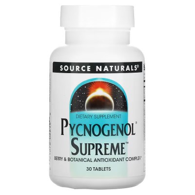Pycnogenol Supremo, 30 tabletas de Source Naturals® Natural Sources SNS-02219 Antioxidantes salud.bio