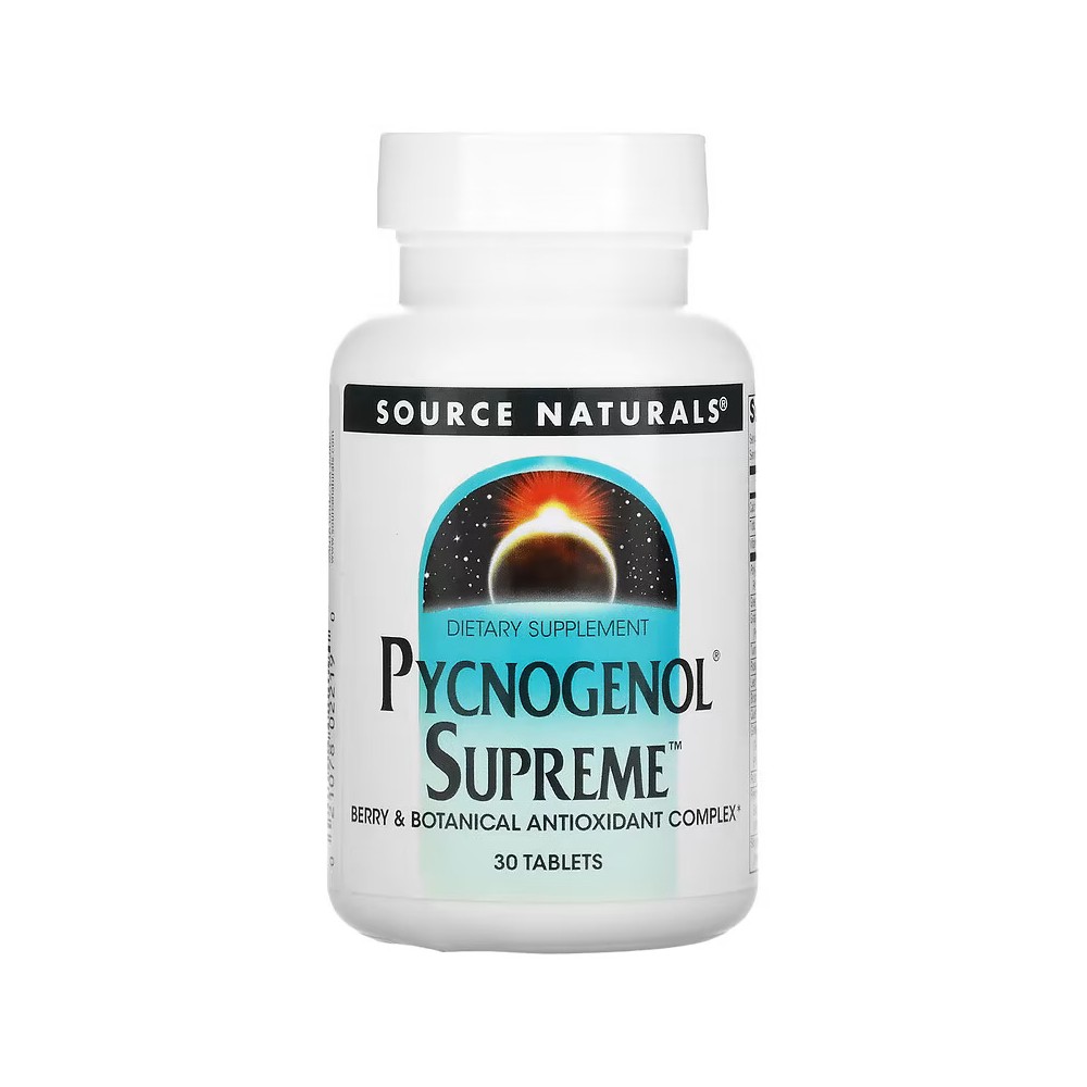 Pycnogenol Supremo, 30 tabletas de Source Naturals® Natural Sources SNS-02219 Antioxidantes salud.bio