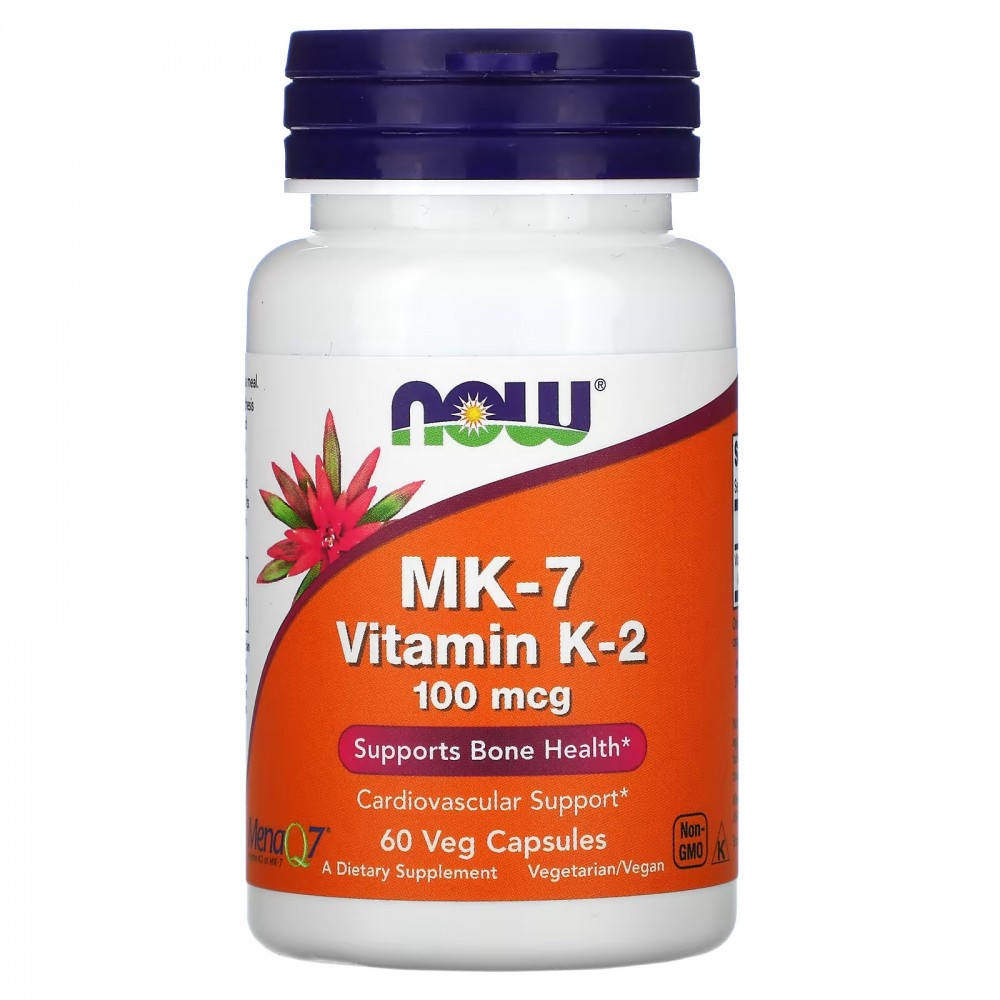 MK-7 Vitamina K-2 , 100 mcg, cápsulas vegetales de NOW Foods NOW Foods  Vitamina A y D salud.bio