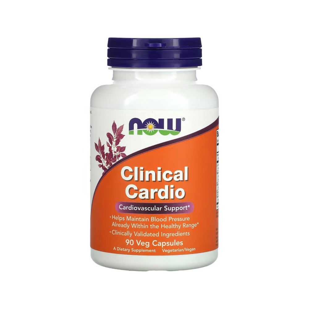 Clinical Cardio, Refuerzo cardiovascular, 90 cápsulas vegetales de NOW Foods NOW Foods NOW-03383 Sistema circulatorio salud.bio