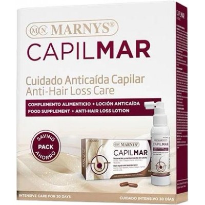 Pack Ahorro CAPILMAR 60 cápsulas y Loción Anticaída de Marnys Marnys COMBOCC Piel, Cabello y Uñas, Complementos y Vitaminas s...