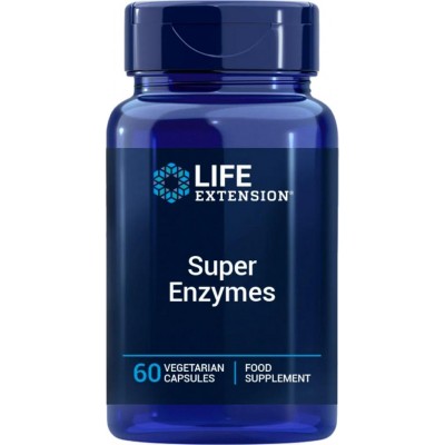 Super Enzymes, EU (Enzymas) 60 VegeCápsulas de Life Extension Life Extension LEX-29700 Ayudas aparato Digestivo salud.bio
