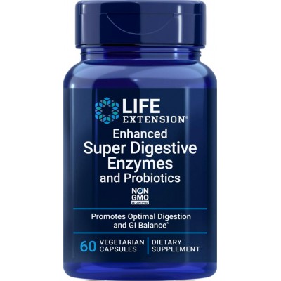 Super Digestivo Enzimas y probióticos 60 VegeCápsulas de Life Extension Life Extension LEX-20226 Ayudas aparato Digestivo sal...