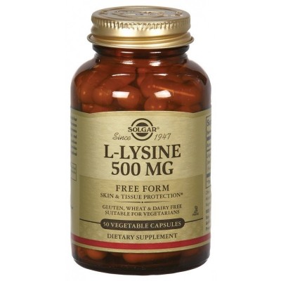 L-LISINA 500 mg de SOLGAR SOLGAR 11680 Aminoácidos salud.bio