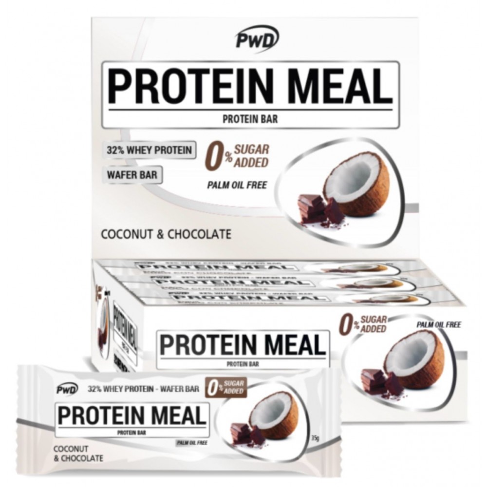 Barrita proteíca sabor Coco sin azúcar de PWD PWD NUTRITION SL PWD-895 Proteinas salud.bio