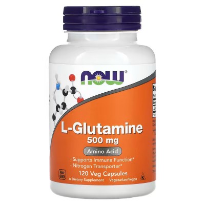 L-glutamina, 500 mg, 120 cápsulas vegetales de NOW Foods NOW Foods NOW-00092 Suplementos Deportivos (Complementos Alimenticio...