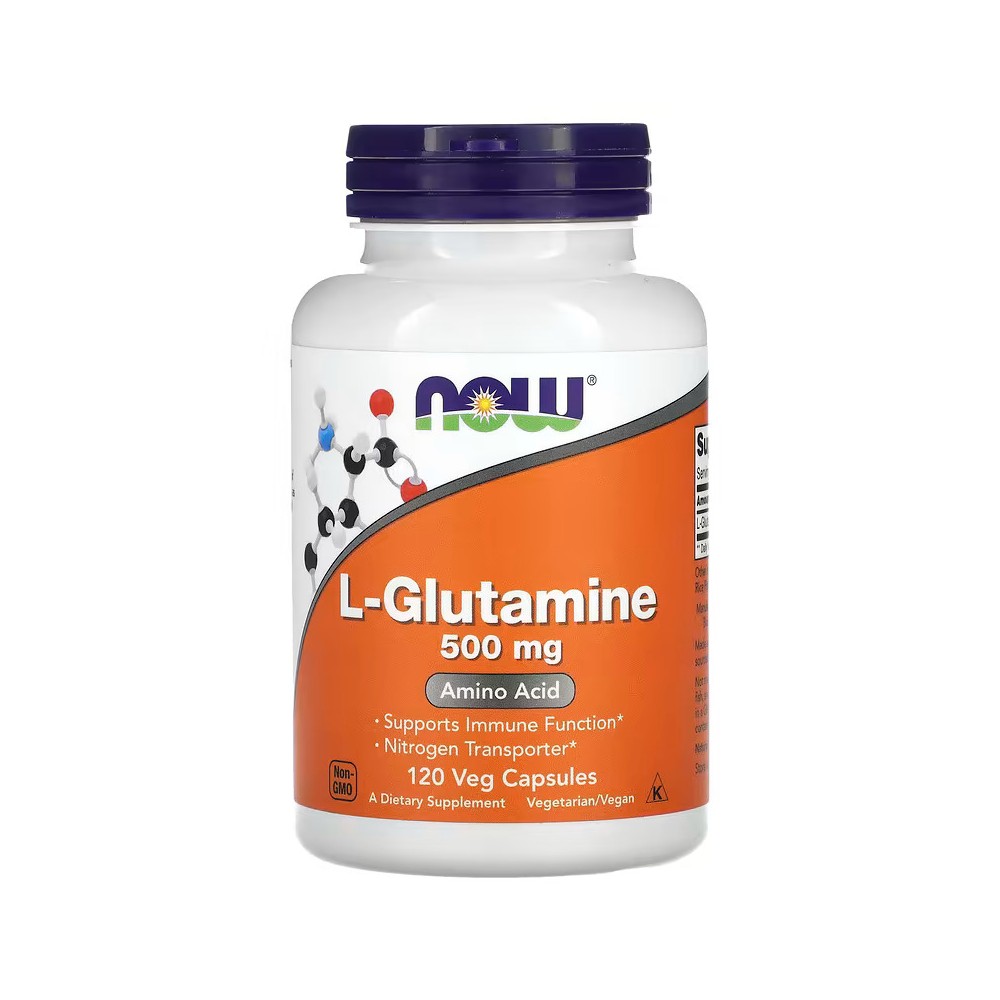 L-glutamina, 500 mg, 120 cápsulas vegetales de NOW Foods NOW Foods NOW-00092 Suplementos Deportivos (Complementos Alimenticio...