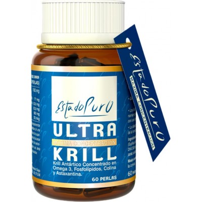 Ultra KRILL (Aceite de Krill Antártico) 60 Perlas Estado puro de Tongil Tongil M33 Ayudas niveles Colesterol y Trigliceridos ...