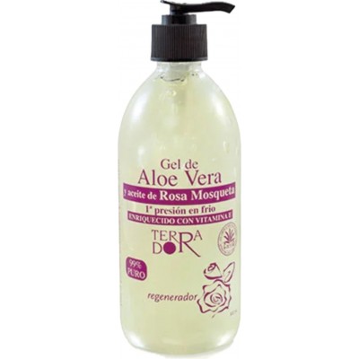 Gel aloe vera y Rosa Mosqueta 99% Puro 500 ml de derbós Derbós DER-090 Cosmética Natural salud.bio
