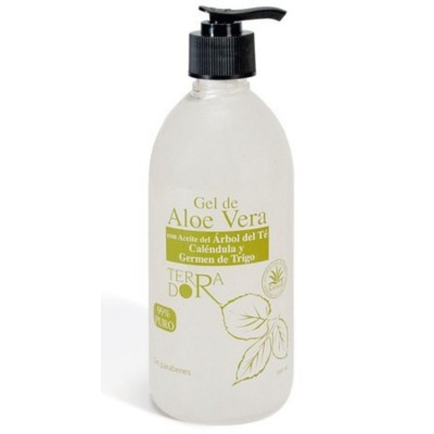 Gel aloe vera y árbol de té 500 ml de derbós Derbós DER-117 Cosmética Natural salud.bio