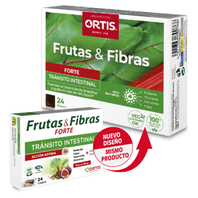 Frutas y Fibras FORTE 24 comprimidos de Ortis Laboratorio Ortis ORT-89064 Laxantes salud.bio