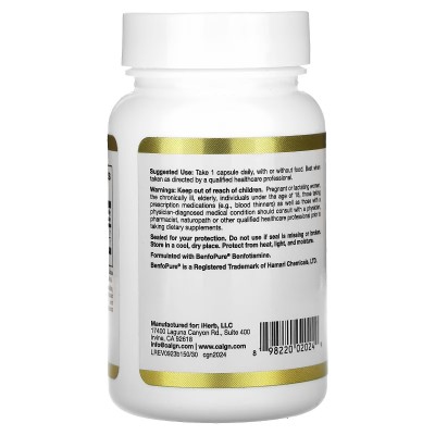 Benfotiamina (Vitamina B1), 150 mg, 30 ó 90 cápsulas vegetales de California Gold Nutrition California Gold Nutrition  Ayuda ...