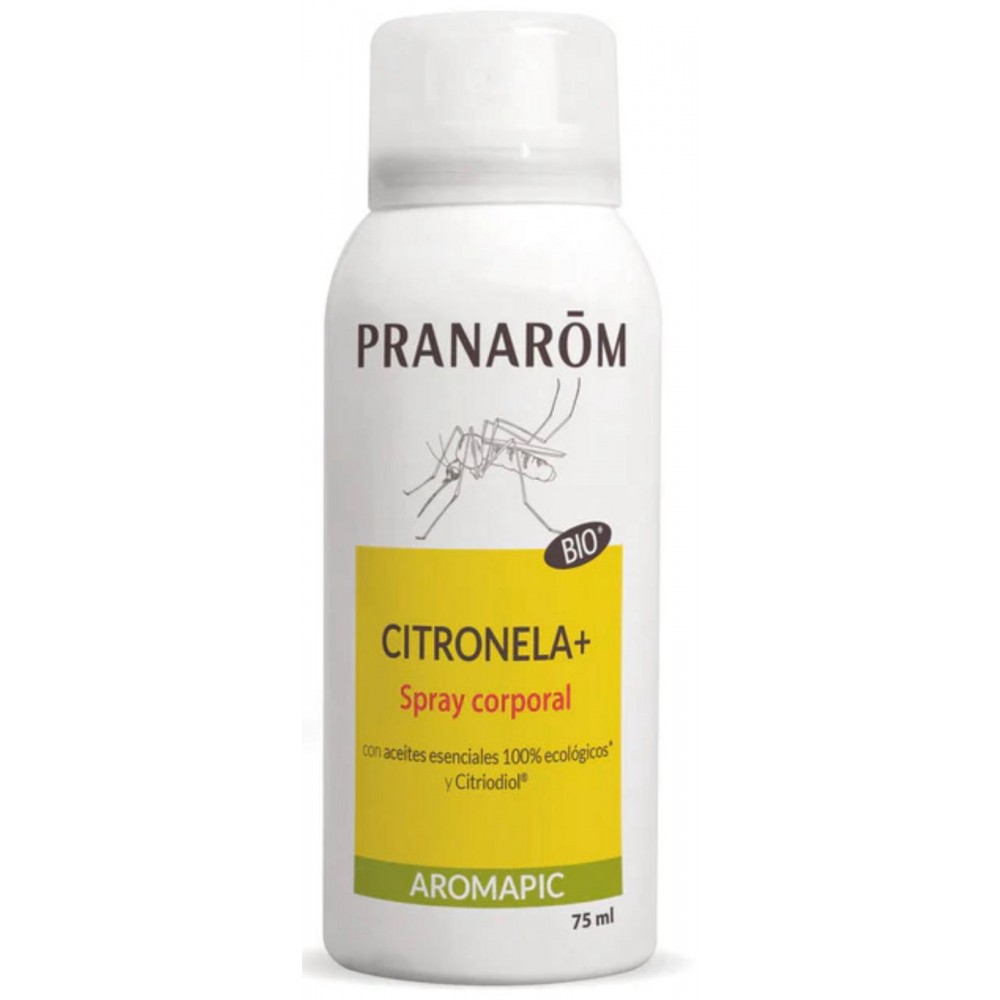 Spray corporal Citronela+ 75+25 ml de Pranarôm Pranarom PRA-53165 Aceites esenciales uso topico salud.bio