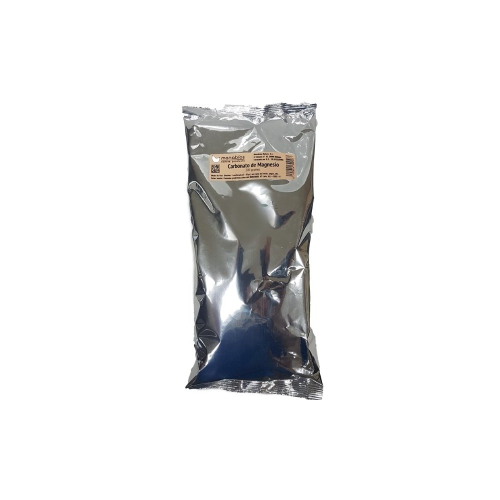 Carbonato de Magnesio - Bolsa - 200g de Manabíos Manabios 112157 Suplementos Minerales  salud.bio
