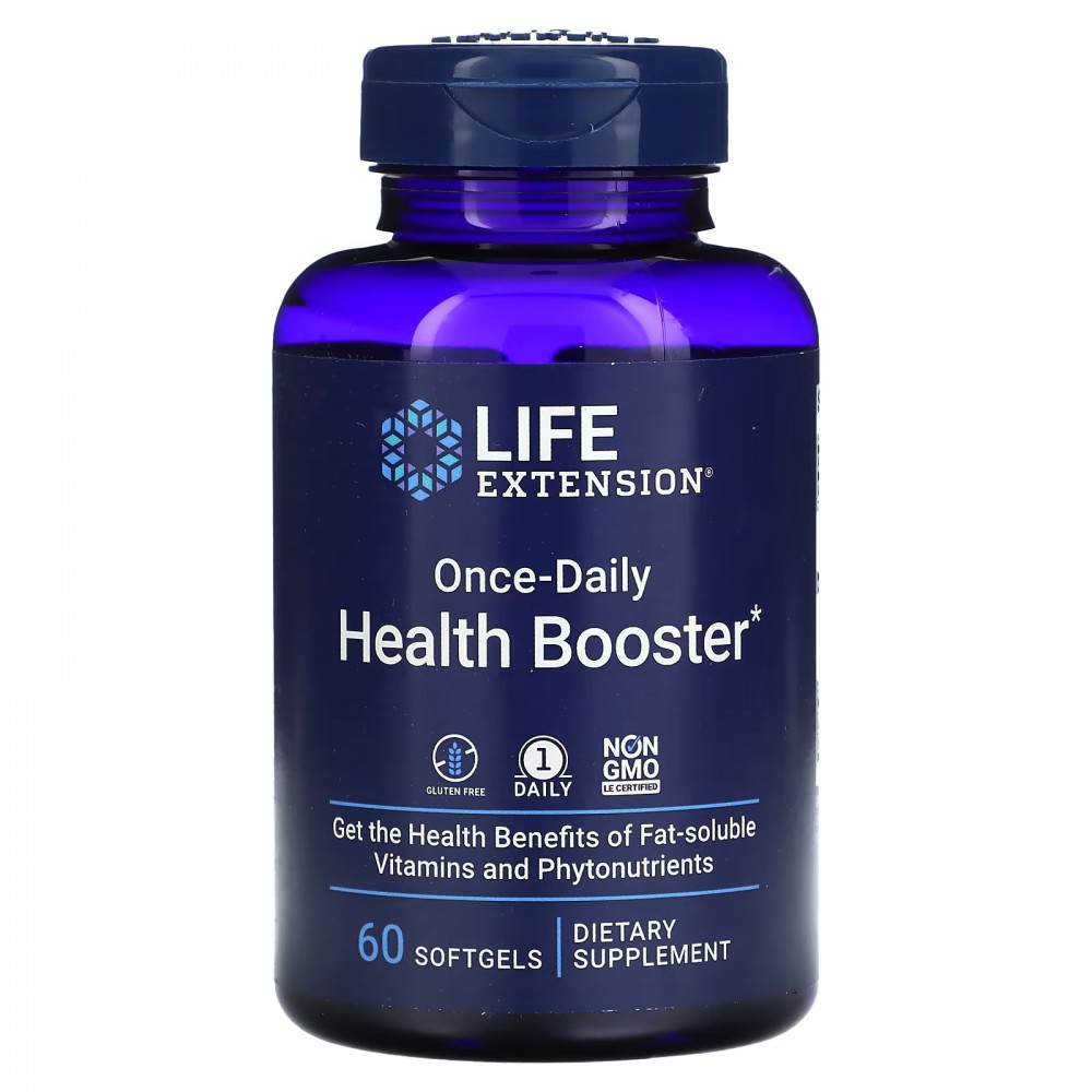 Refuerzo para la salud una vez al día, 60 cápsulas blandas de Life Extension Life Extension LEX-22916 Antioxidantes salud.bio