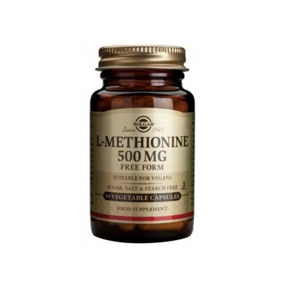 L-Metionina 500 mg 30 cápsulas de Solgar SOLGAR 011768 Antioxidantes salud.bio