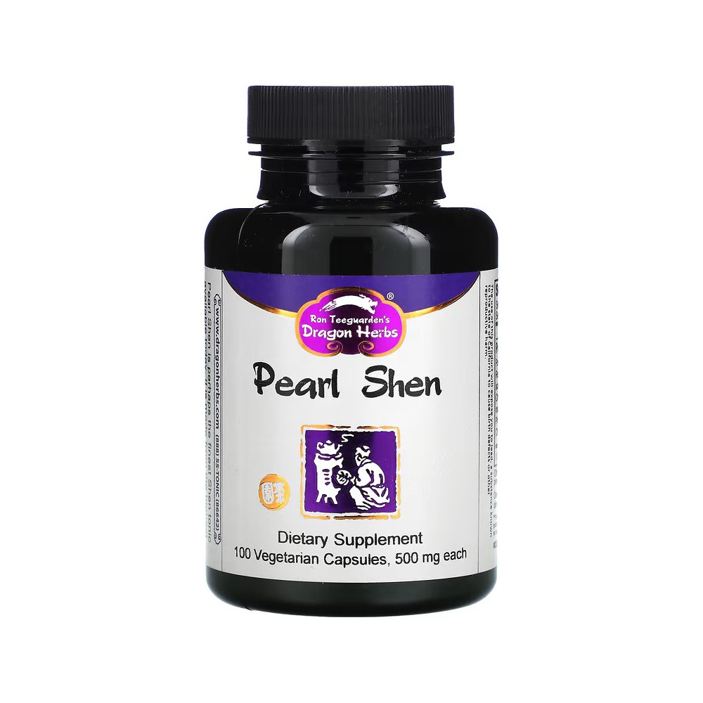 Pearl Shen, 500 mg, 100 cápsulas vegetales de Dragon Herbs Dragon Herbs DRA-00107 Antioxidantes salud.bio