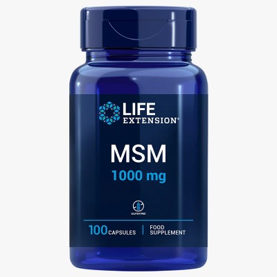 MSM, Suplemento de metilsulfonilmetano, 3000 mg, 100 cápsulas (1000 mg por cápsula) de Life Extension Life Extension 00451EU ...