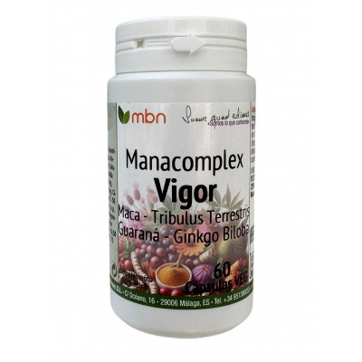 ManaComplex Vigor XY (para él) NUEVA FORMULA 60 cápsulas vegetales de MANABIOS Manabios MAN-111913 Salud Sexual y Fertilidad ...