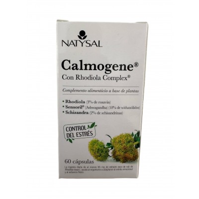 Calmogene® ó Rhodiola Complex® (Rhodiola rosea, Ashwaganda, Schizandra) 60 Cápsulas de Natysal Natysal  Estados emocionales, ...
