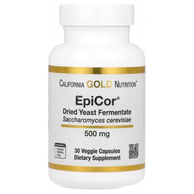 EpiCor, Fermento de levadura seca, 500 mg, 30 cápsulas vegetales de California Gold Nutrition California+Gold+Nutrition CGN-0...