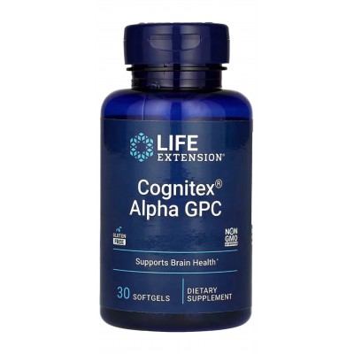 Cognitex Alfa GPC 30 cápsulas blandas de Life Extension Life Extension LEX-23213 Ayuda Funcion Celebral salud.bio