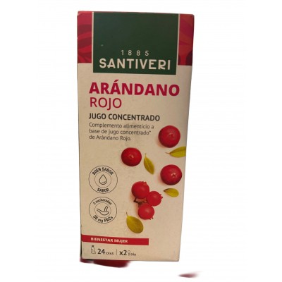 Cranberry (Arándano Rojo) Jugo concentrado 36PACs 490ml de Santiveri Santiveri  8412170023147 Bienestar urinario. Ayuda en el...
