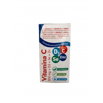 Vitamina C 1000mg. + D3 + ZINC PROTECSAPIN triple acción de Natysal Natysal 13745 Vitamina C salud.bio