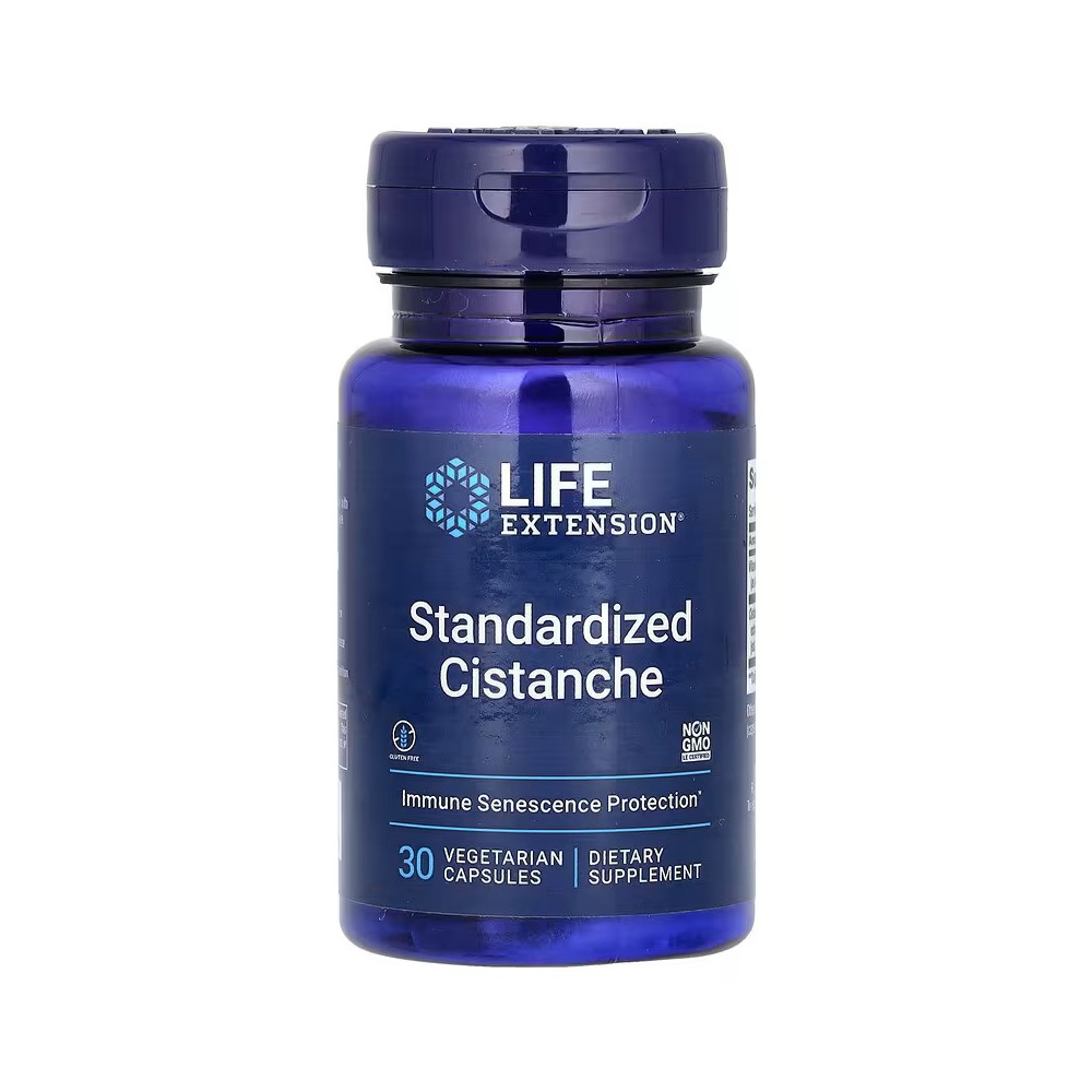 Cistanche estandarizado, 30 cápsulas vegetales de Life Extension Life Extension LEX-19063 Antioxidantes salud.bio