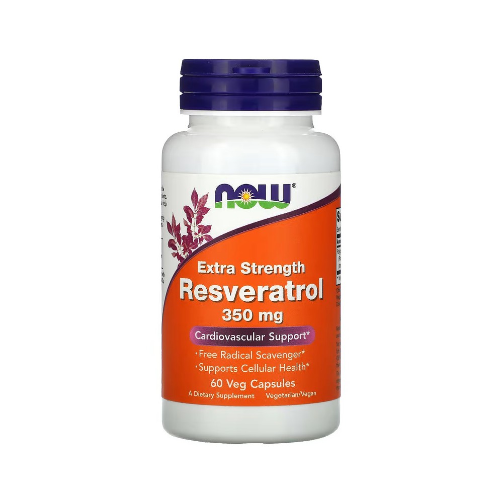 Resveratrol con concentración extra, 350 mg, 60 cápsulas vegetales de NOW Foods NOW Foods NOW-03386 Antioxidantes salud.bio