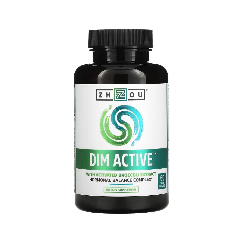 DIM Di-indolyl Methane Active, Complejo de equilibrio hormonal, 60 cápsulas vegetales de Zhou Nutrition ZHOU ZHO-00607 Suplem...