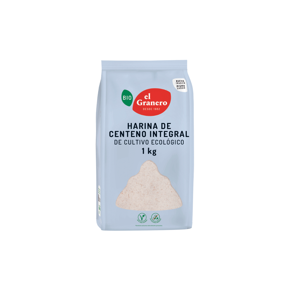 Harina de Centeno integral BIO 1Kg de El Granero El Granero ELG-04829 Cereales salud.bio
