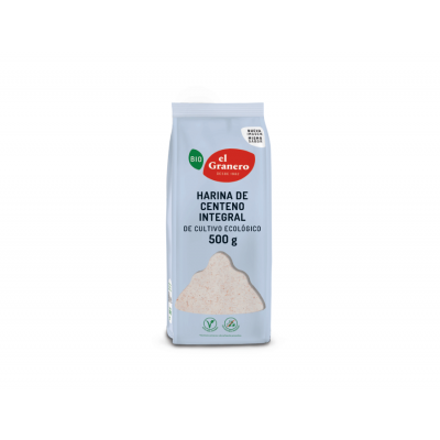 Harina de Centeno integral BIO 500g de El Granero El Granero ELG-04825 Alimentación salud.bio