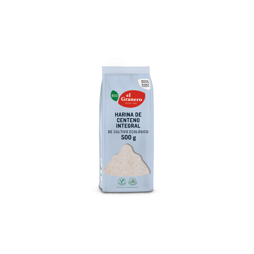 Harina de Centeno integral BIO 500g de El Granero El Granero ELG-04825 Alimentación salud.bio