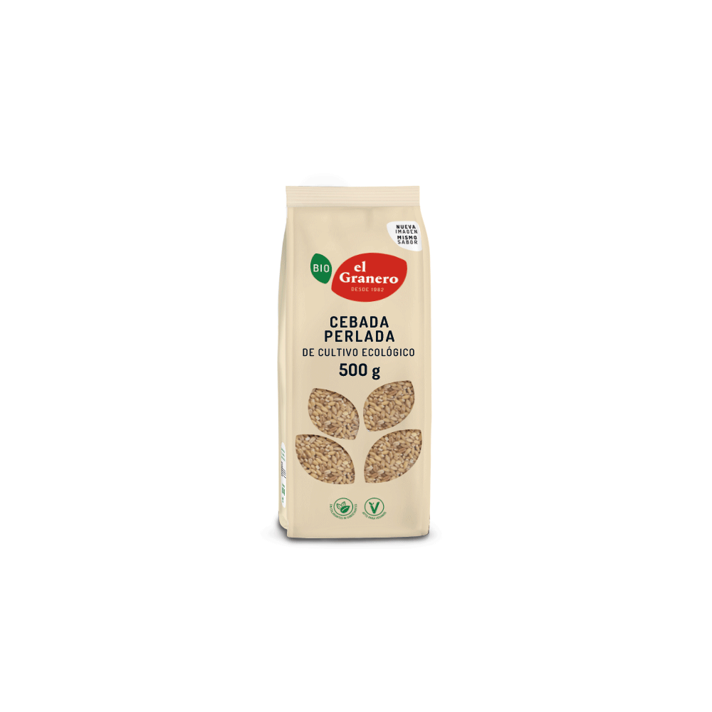 Cebada Perlada Bio, 500 g de El Granero El Granero ELG-04812 Cereales salud.bio
