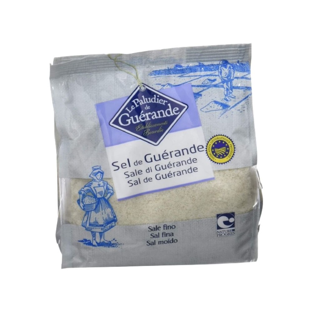 Sal Marina Gris (Bretaña ó Celta) Fina, Sal de Guérande - Biolasi Guérande  Alimentación salud.bio