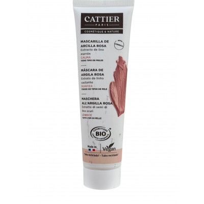 CATTIER Mascarilla Arcilla Rosa (Piel sensible) 100ml Cattier CAT012 Cosmética Natural salud.bio