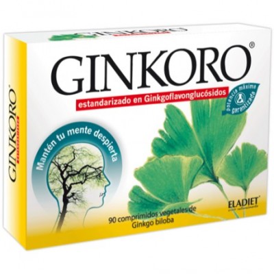 Ginkoro (Ginkgo Biloba) 90 comprimidos de Eladiet Eladiet PA.FE.GIN Memoria salud.bio