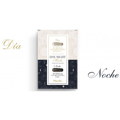 DAY-NIGHT herbes 30+30 cápsulas de Mycofit Mycofit S.L. MYC-95370 insomnio y descanso salud.bio