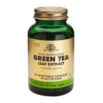 Té verde Extracto de hoja 60 Cápsulas vegetales de Solgar SOLGAR 184124 Antioxidantes salud.bio